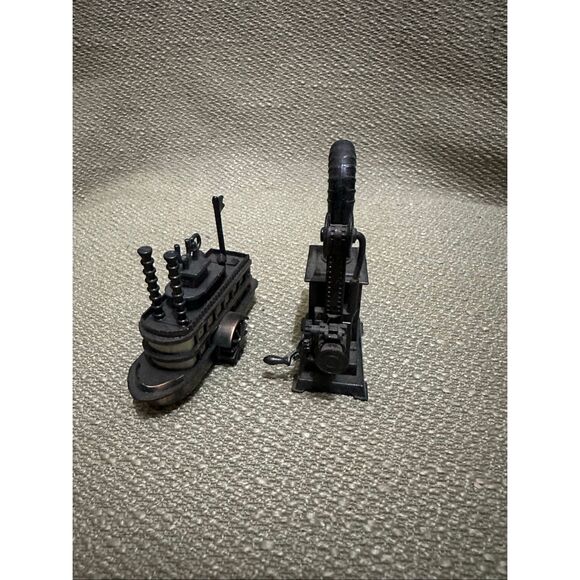 VTG Die Cast Mini Steamboat Paddle Boat and Wood Stove Pencil Sharpeners - Picture 10 of 12